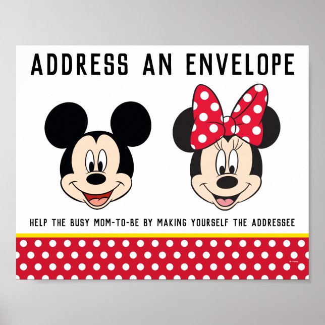 Mickey & Minnie | Boy or Girl - Address Envelope Poster (Front)
