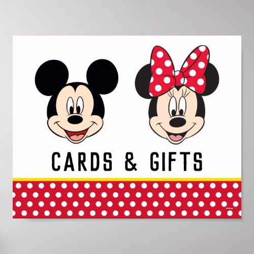 Mickey  Minnie  Boy or Girl _ Cards  Gifts Poster