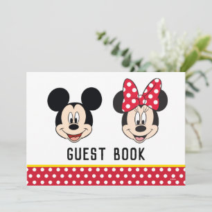 Mickey & Minnie   Boy or Girl - Guest Book Invitation