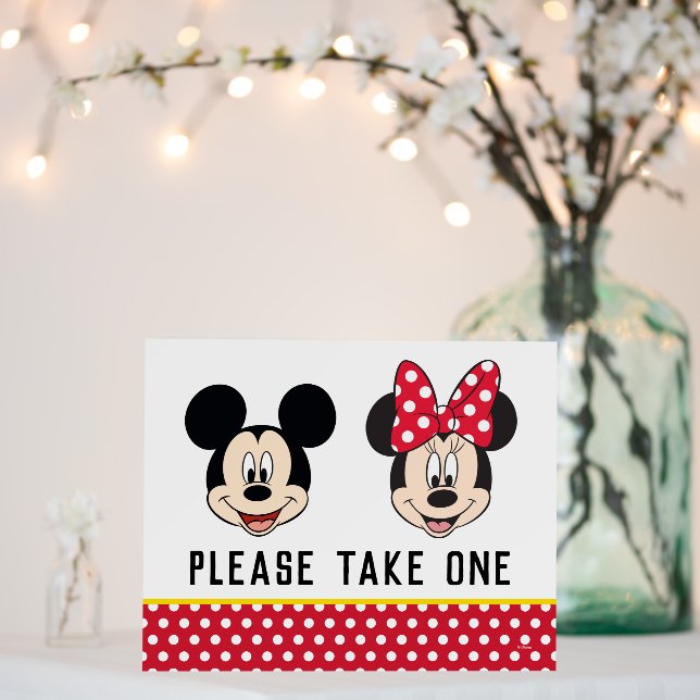 Mickey & Minnie | Boy or Girl - Take a Treat Foam Board (In Situ (Wedding))