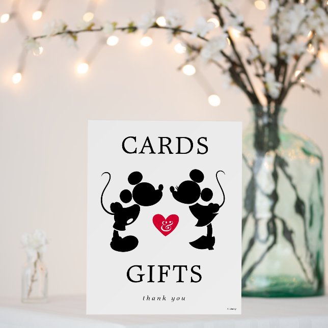 Mickey & Minnie Bridal Shower Cards & Gifts Foam Board (In Situ (Wedding))