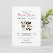 Mickey & Minnie | Bride and Groom Bridal Shower Invitation (Standing Front)