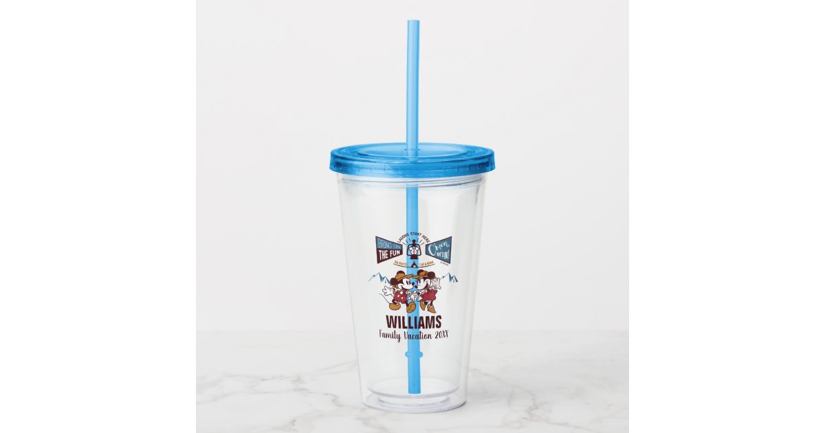 Disney Tumbler with Straw - Mickey Mouse Summer Fun