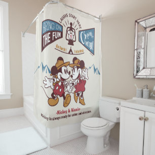 Mickey & Minnie   Bring on the Fun Shower Curtain