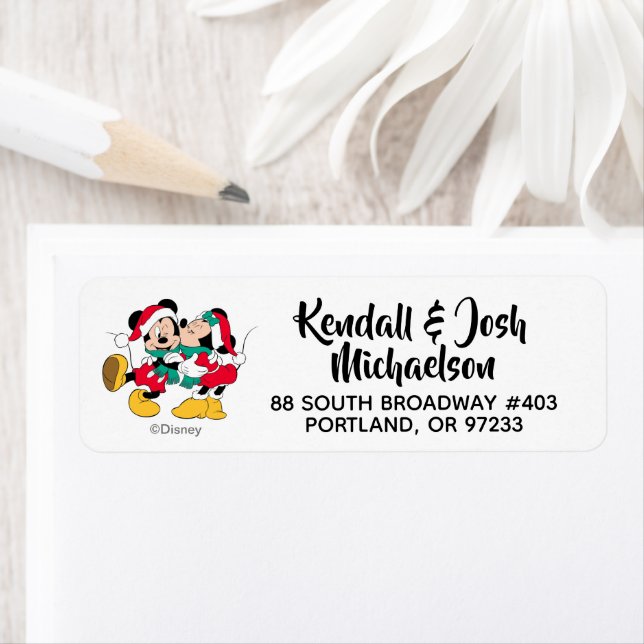 Mickey & Minnie | Christmas Kisses Label (Insitu)