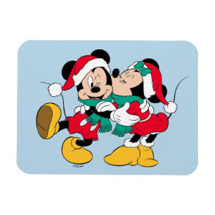 Mickey & Minnie   Christmas Kisses Magnet