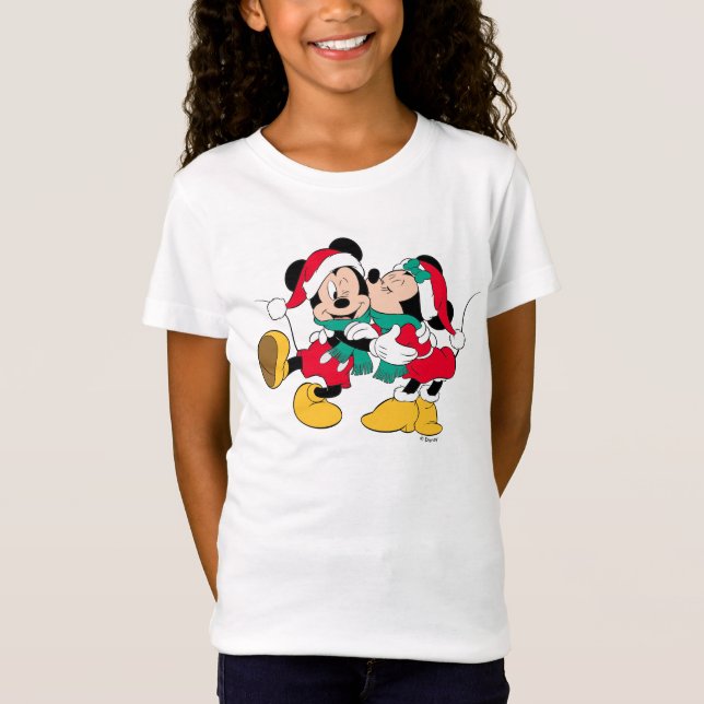Mickey & Minnie | Christmas Kisses T-Shirt (Front)