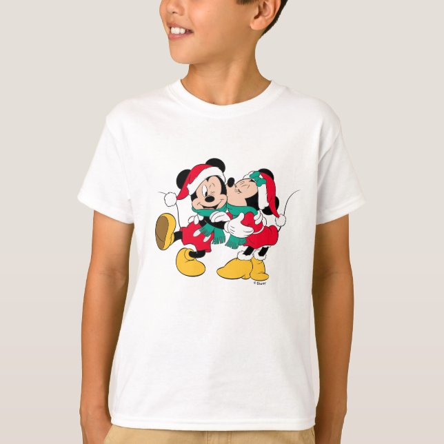 Mickey & Minnie | Christmas Kisses T-Shirt (Front)