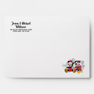 Mickey & Minnie Christmas Lights Envelope