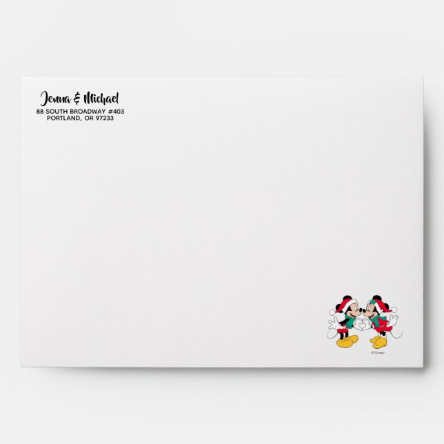 Mickey & Minnie | Christmas Love Envelope (Front)