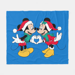 Mickey & Minnie   Christmas Love Fleece Blanket