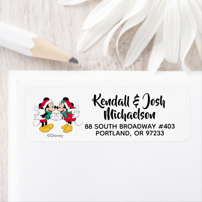 Mickey & Minnie | Christmas Love Label (Insitu)
