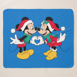 Mickey & Minnie | Christmas Love Sherpa Blanket