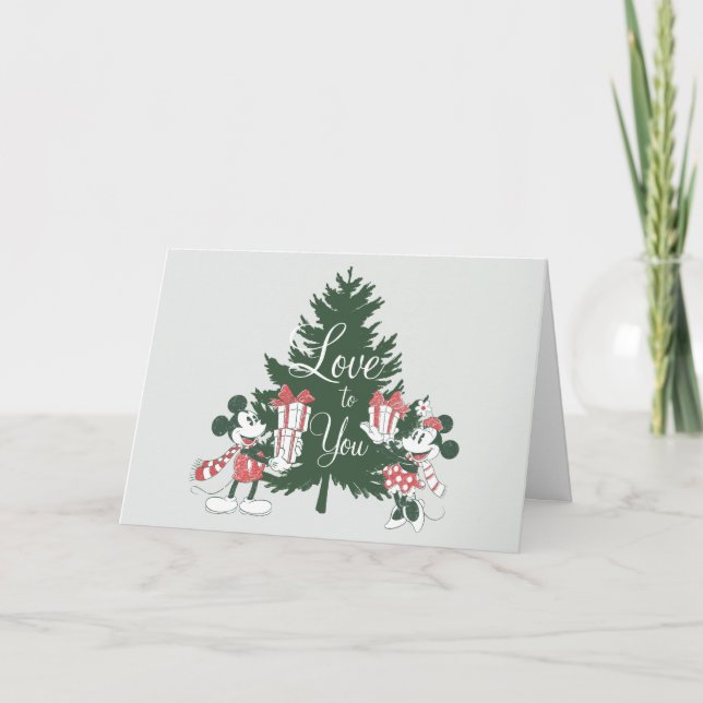 Mickey & Minnie | Christmas Love to You Card (Front)