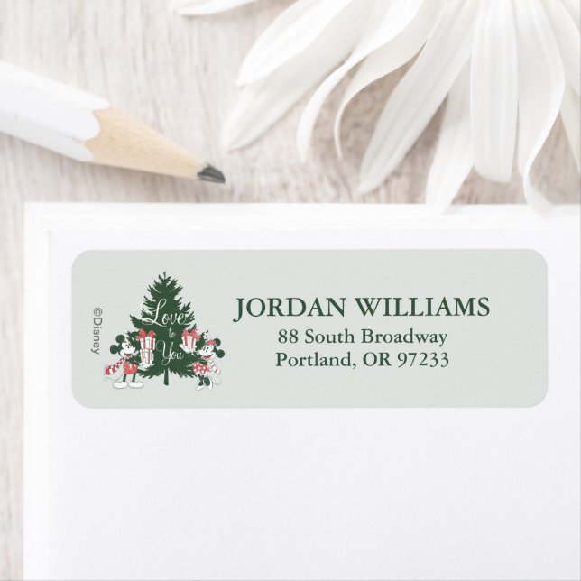 Mickey & Minnie | Christmas Love to You Label (Insitu)