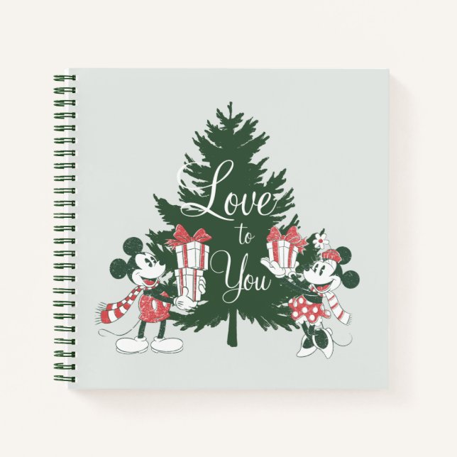 Mickey & Minnie | Christmas Love to You Notebook (Front)