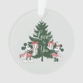 Mickey & Minnie | Christmas Love to You Ornament