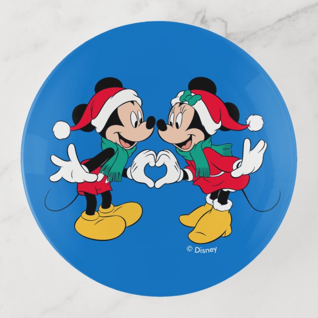 Mickey & Minnie | Christmas Love Trinket Tray (Front)