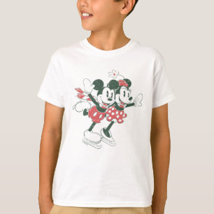Mickey & Minnie Christmas Skating Noel T-Shirt
