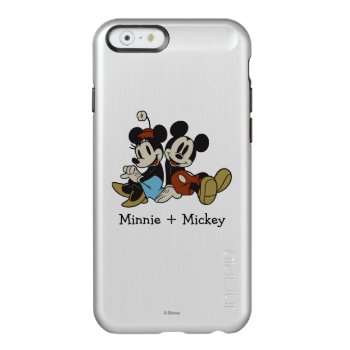 Mickey & Minnie | Classic Pair Sitting Incipio Feather Shine Iphone 6 Case by MickeyAndFriends at Zazzle