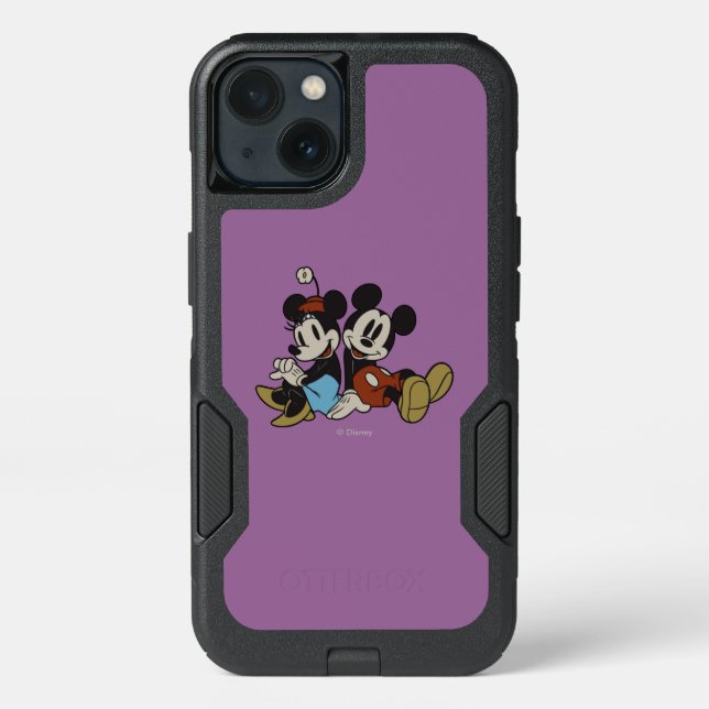 Mickey & Minnie | Classic Pair Sitting Otterbox iPhone Case (Back)