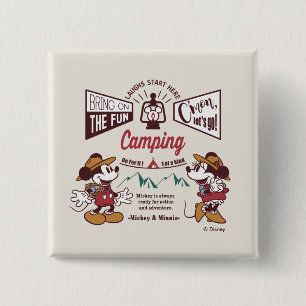 Mickey & Minnie C'mon Let's Go! Button