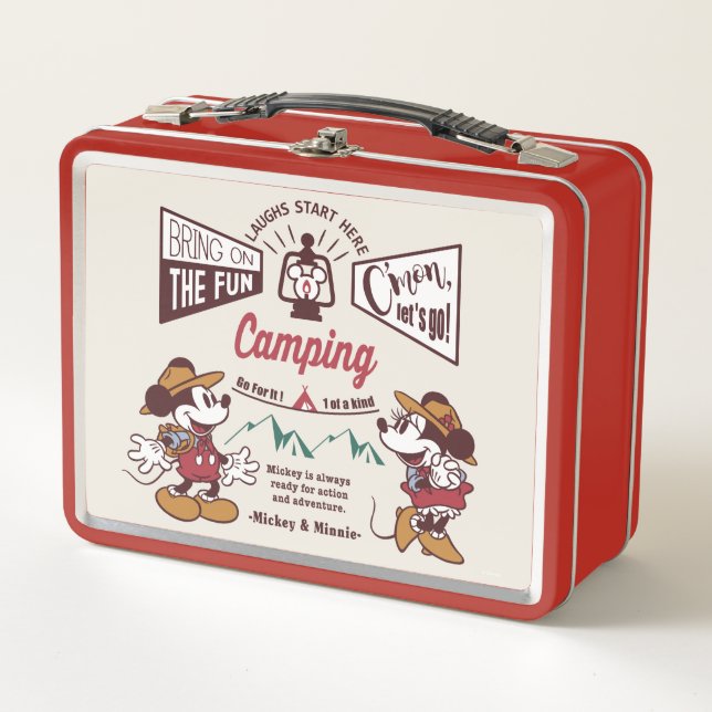 Mickey & Minnie | C'mon Let's Go! Metal Lunch Box (Front)