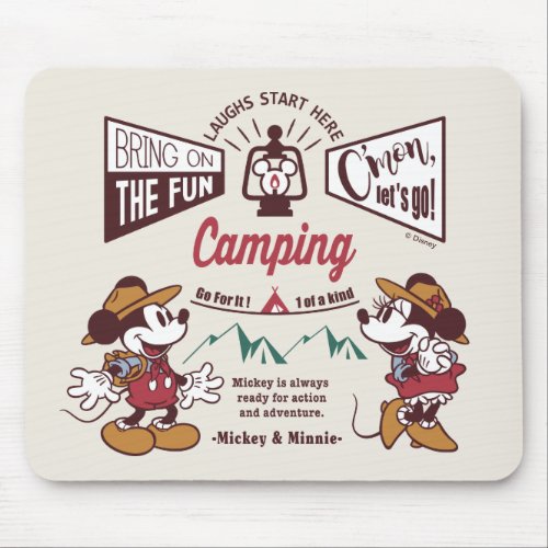 Mickey  Minnie  Cmon Lets Go Mouse Pad