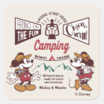Mickey &amp; Minnie | C&#39;mon Let&#39;s Go! Square Sticker