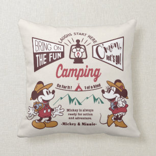 Mickey & Minnie C'mon Let's Go! Throw Pillow