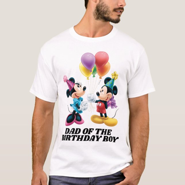 Mickey & Minnie | Dad of the Birthday Boy T-Shirt (Front)