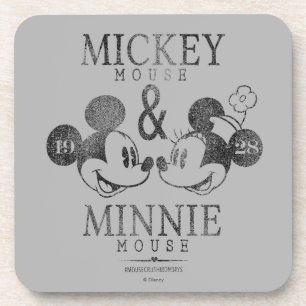 Mickey & Minnie Est. 1928 Beverage Coaster