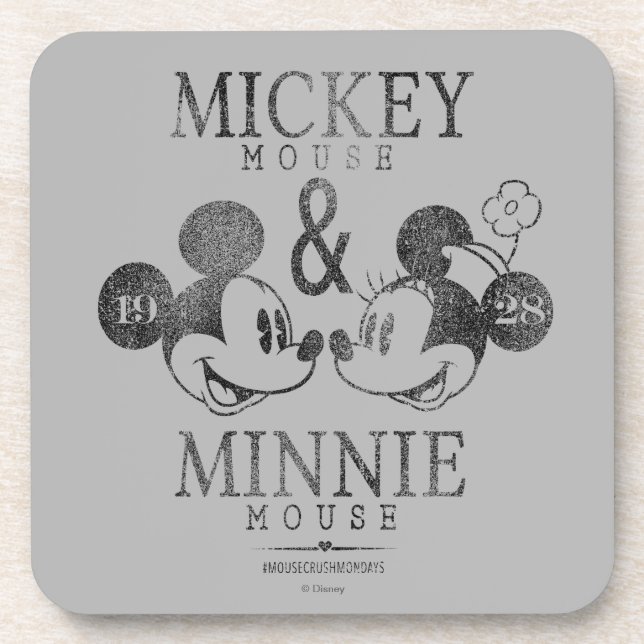 Mickey & Minnie | Est. 1928 Beverage Coaster (Front)
