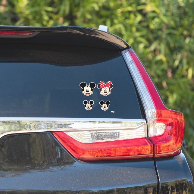 Mickey & Minnie Family of 4 - Boys Sticker (Car Side)