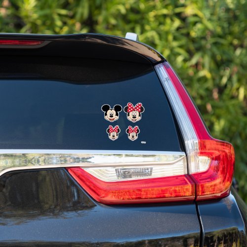 Mickey  Minnie Family of 4 _ Girls Sticker
