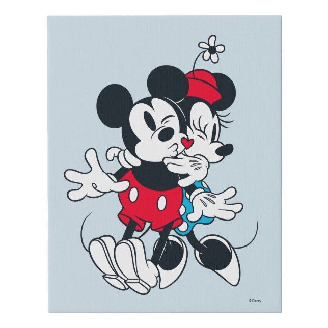 Mickey & Minnie | Forever Love Faux Canvas Print (Front)