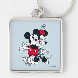 Mickey & Minnie Forever Love Keychain