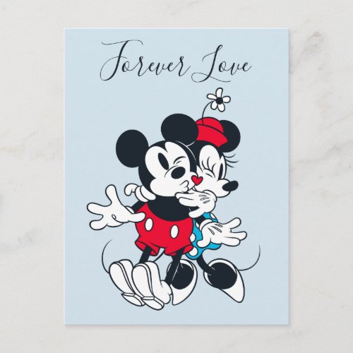 Mickey  Minnie  Forever Love Postcard