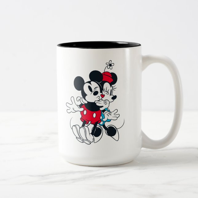 Mickey & Minnie | Forever Love Two-Tone Coffee Mug (Right)