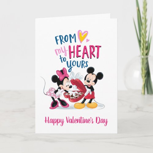 Mickey  Minnie  From My Heart to Yours Holiday Card