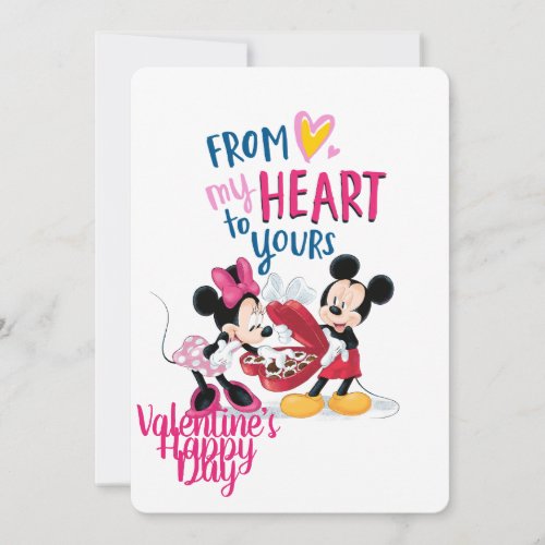 Mickey  Minnie  From My Heart to Yours Holiday Card
