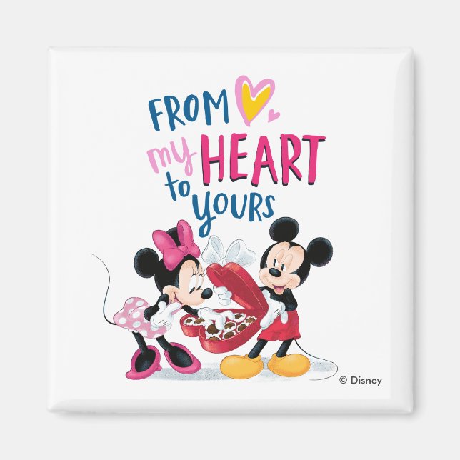 Mickey & Minnie | From My Heart to Yours Magnet (Front)