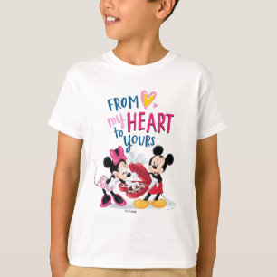 Mickey & Minnie From My Heart to Yours T-Shirt