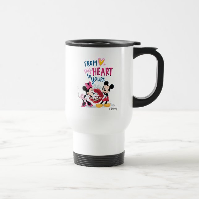 Mickey & Minnie | From My Heart to Yours Travel Mug (Right)