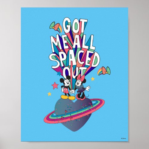 Mickey  Minnie  Got Me All Spaced Out Poster