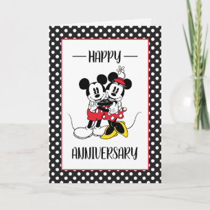 Mickey & Minnie Happy Anniversary Card