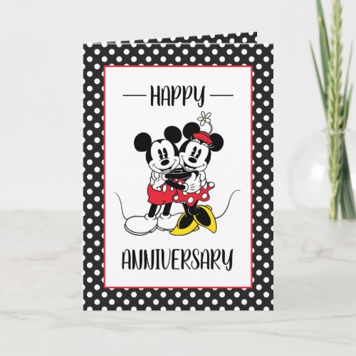 Mickey &amp; Minnie Happy Anniversary Card