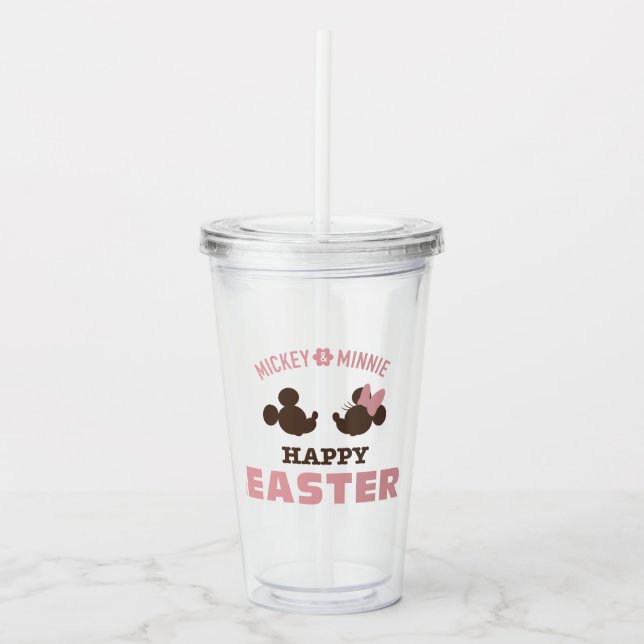 Mickey & Minnie | Happy Easter Acrylic Tumbler (Front)