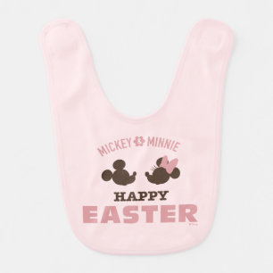 Mickey & Minnie Happy Easter Baby Bib