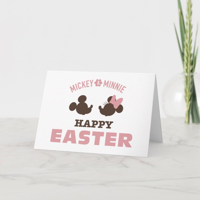 Mickey & Minnie | Happy Easter Card (Front)